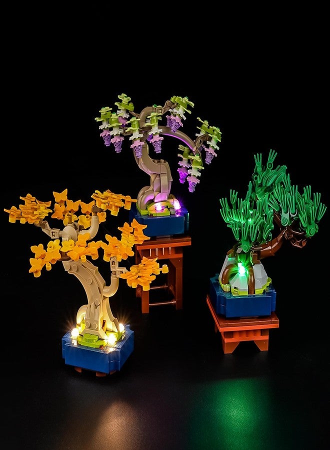 YEABRICKS مصباح LED من YABRICKS لنموذج مكعبات بناء أشجار بونساي نباتية صغيرة من Lego-10373 (مجموعة البناء غير متضمنة) - Image 1